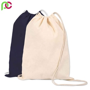 Bolsa con cordón de malla reutilizable de algodón orgánico, para uso escolar, alta calidad, 100%, venta al por mayor, precio asequible - Product Image 2