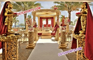 ชุด Mandap งานแต่งเมลเบิร์นทันสมัยชุด Mandap เสาคู่ชุด Mandap วัดพิธีแต่งงานอินเดีย - Product Image 4