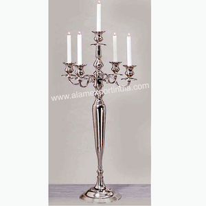 Handmade Metal <b>Candelabra</b> for Weddings-Aluminum Home Lighting Decoration - Product Image 1