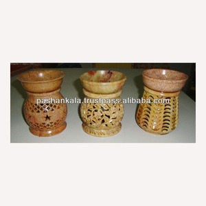 เตาอโรมาหินสบู่โบราณทำมือ พร้อมปลั๊กไฟทีไลท์สำหรับตกแต่งบ้าน - Product Image 1