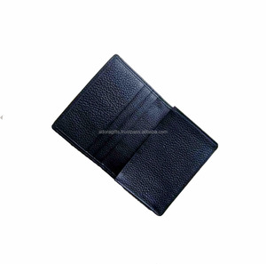 Faux leather mini business card holder / engraved business card holder / business card case holder - Product Image 1
