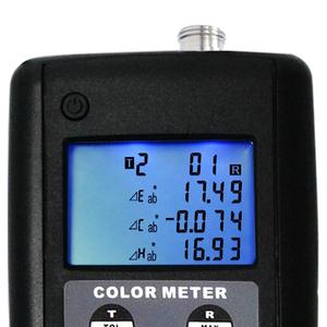 เครื่องวัดสีดิจิตอลพร้อมจอ LCD |   เครื่องวัดความแตกต่างของสีแบบพกพาสำหรับสิ่งทอ การพิมพ์ หนัง และการตรวจสอบคุณภาพสี (มีบริการ OEM) - Product Image 4