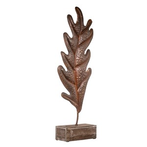 Escultura de Hojas de Madera y Aluminio, Obra de Arte Perfecta para el Hogar, Hecha a Mano, Diseño Muy Moderno - Product Image 1