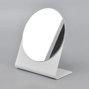 Nuevo espejo de escritorio con acabado blanco mate redondo de diseño 2018 - Product Image 1