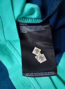 Camiseta a rayas azul cielo y azul para niños, camiseta informal de verano, 100% algodón, lote de Stock, de la más alta calidad - Product Image 4