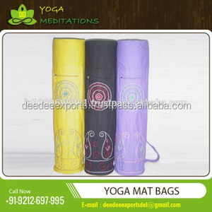 Bolsa de Yoga a Rayas de Alta Calidad, Tamaño Mediano, Color Personalizado, OEM, Marca Privada, Mejor Precio, Bajo Costo, Directamente de la India - Product Image 2