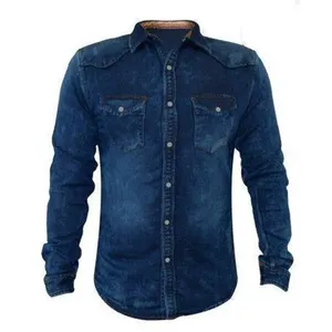 Breathable <b>Plus</b> <b>Size</b> <b>Men's</b> <b>Shirts</b> custom logo high quality best design comfortable denim <b>shirt</b> for <b>men</b> - Product Image 1