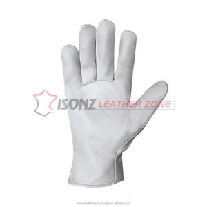 Gants de travail et d'assemblage en cuir de chèvre de qualité supérieure, EPI EN388, protection des mains, doux et lisses, 10 pouces, niveau d'impact 2 - Product Image 2