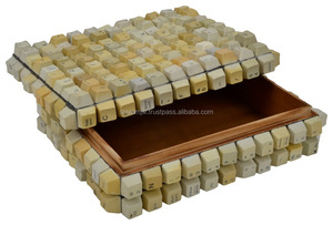 Metier meilleure vente vente vente en gros, fourniture d'usine, boîtes de rangement décoratives fantaisie faites à la main en bois pour clavier - Product Image 3