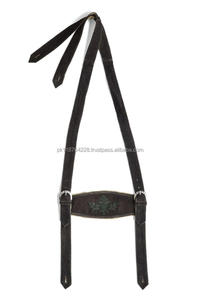 กางเกงเลเดอร์โฮเซินแบบบาวาเรียน ดีไซน์ใหม่ทันสมัย ทำจากหนังแท้ พร้อมสายเอี๊ยม ชุดเยอรมันแบบดั้งเดิม (Trachten) - Product Image 3