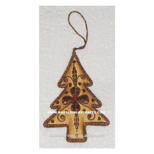 Tree Beaded Christmas Decoration - Product Image 1
