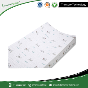 Waterproof Transdry 100%Organic Cotton Diaper Changing Pad Covers - Product Image 4