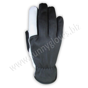 Gants de travail à assemblage complet, en cuir de chèvre, pour conducteur, gants de travail - Product Image 4