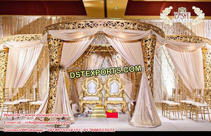 Mandap para Ceremonia de Boda Real de Sri Lanka - Mandap de Fibra de Vidrio Ligero, Personalizable en Color y Tamaño, Nueva Tendencia, Venta al Por Mayor - Product Image 6