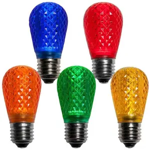 Ampoule LED multicolore en plastique, 1 pièce, G100POWER S14, lampe remplaçable pour célébration