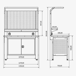 Banc de travail à tiroirs en acier robuste personnalisable avec support OEM pour l'assemblage - Product Image 4