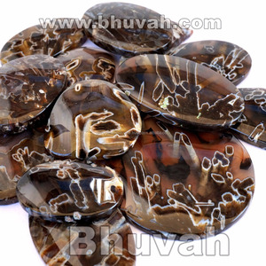 Pseudomorph ágata piedra cabujón piedra preciosa suelta - Product Image 4