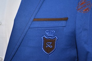 Chaqueta de algodón 97% para hombre, chaqueta elegante de lujo, barata, a la moda, jacquard, con dos botones, venta al por mayor - Product Image 6