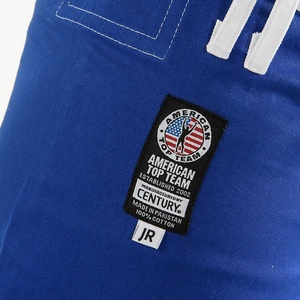 Kimono de Jiu Jitsu brésilien bleu en polyester/coton avec logo personnalisé BJJ Gi pour Gym MMA Rash Guard avec service OEM 380g - Product Image 4