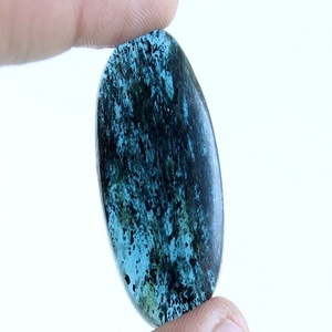 Cabujones de gemas sueltas para hacer joyería, piedra preciosa ovalada de cianita de musgo Natural, de calidad impresionante, 1 pieza - Product Image 4