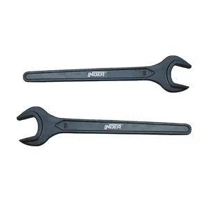 High Tensile Carbon Steel Black Open End Spanner Wrench With Custom Logo Wholesale Supplier
