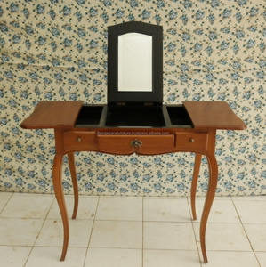 Table de maquillage classique en acajou, meuble de Style français - Product Image 5