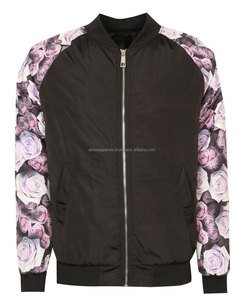 Nueva moda de moda para Hombres Calientes Sublimación impresión béisbol satén seda poliéster transpirable Varsity bomber chaqueta con dos bolsillos - Product Image 1