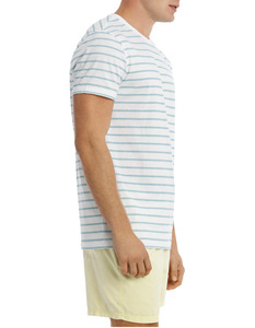 Camisetas de Punto Casuales a Rayas para Hombre, Nuevo Modelo, 100% Algodón Pima, Talla Grande, Manga Corta, Logotipo Personalizado Bordado, Ecológicas - Product Image 2