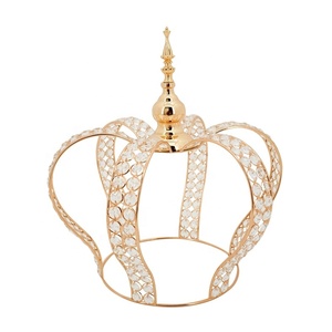 Latest Centerpiece Crystal Tea Light Holder Crystal <b>Crown</b> for Decoration Party Event Wedding Ceremony - Product Image 2