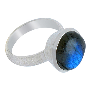 Bague de créateur faite à la main en argent sterling 925 pour femmes Bague en pierres précieuses à la mode Lunette Réglage Bijoux en argent-Avec - Product Image 3