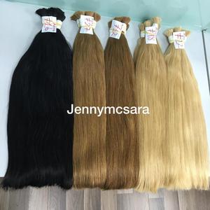 Doble dibujado recto a granel cabello vietnamita venta al por mayor de alta calidad - Product Image 2