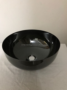 Matériel nickelé noir rond de porcelaine et en métal de lavabo/évier de lavabo d'acier inoxydable - Product Image 4