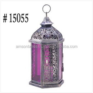 Linterna de vela de Metal de hierro de Venta caliente, soporte de linterna de vela perforado negro mate, artículos de iluminación de diseñador hechos a mano - Product Image 5