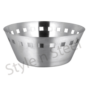 Paniers à légumes en acier inoxydable Panier à pain en acier inoxydable Meilleure vente Panier en métal en acier inoxydable - Product Image 1