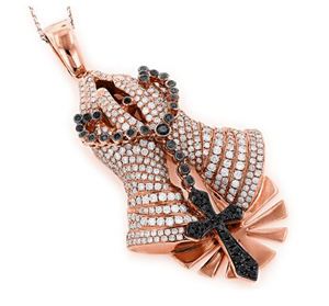 Mains de prière religieuses diamant Hip Hop pendentif hip Hop Bling pendentif bijoux fins pendentif en diamant - Product Image 3