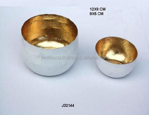 Candelabro de luz de té dorado votivo de Metal de Color blanco moderno para decoración de Navidad decoración de boda en casa-dos tamaños de hierro - Product Image 3