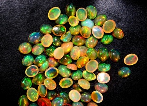 Cabochon d'opale éthiopienne de haute qualité forme ovale lisse pierre précieuse de feu naturelle jaune belle fabrication Flashy pour bijoux à bricoler soi-même - Product Image 4
