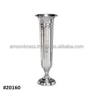 Florero de Metal decorativo para decoración de boda de hogar y la mejor calidad, florero de trompeta de Metal decorativo para mesa de boda y hermoso florero - Product Image 4