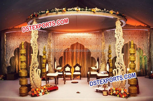 Mandap de Madera para Bodas de Último Diseño, Mandap de Madera Exclusivo, Nuevo Diseño de Mandap en Madera, Decoración para Eventos en Pensilvania, EE. UU. - Product Image 2