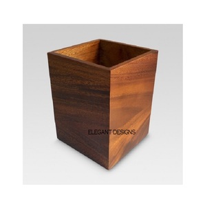 Wholesaler Indian Stylish Wood Utensil Holder Handmade Table <b>Ware</b> Decorative Utensil Holder Hot Selling Wooden Utensils - Product Image 3