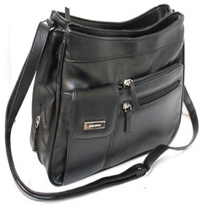 Sac fourre-tout en cuir souple pour femme avec double poignée, intérieur large et poche cachée, parfait pour le streetwear urbain - Product Image 1