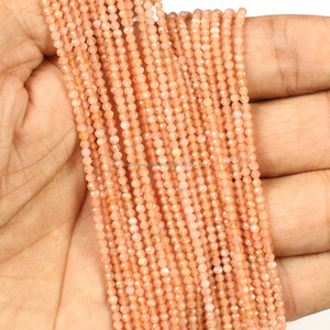 ลูกปัดสำหรับทำเครื่องประดับแวววาวลูกปัดขนาดไมโครแบบกลมเหลี่ยมเพชรพลอย2มม. คุณภาพระดับ AAA 13 "ขายส่งลูกปัดคริสตัล - Product Image 3