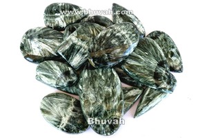 Cabujones de seraphinita natural, superventas, buena calidad, brillante - Product Image 3