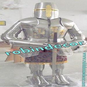 ชุดเกราะโบราณยุคกลางของแท้คุณภาพพรีเมียม ชุดเกราะต่อสู้แบบเต็มตัวที่ไม่เหมือนใครในศตวรรษที่ 17 - Product Image 3