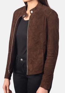 Elegante invierno al aire libre chaqueta de cuero para mujer recién llegados ajuste elegante Venta caliente señoras diseño único abrigo de moda - Product Image 3