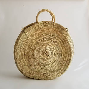 Panier magnifiquement fait main, sac marocain fait main, panier rond de Marrakech, panier - Product Image 1