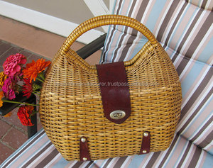 Monedero tejido de ratán con forro - Product Image 4