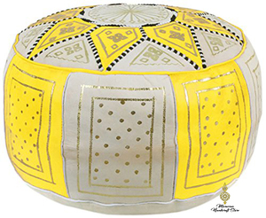 Repose-pieds à pochette marocaine de luxe, fait à la main - Product Image 3