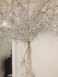 Árbol de decoración de cristal de metal hecho a mano elegante estilo Ins para boda Navidad pieza central interior - Product Image 3