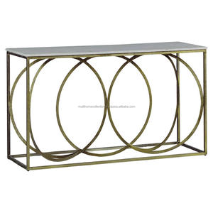 Mesa auxiliar de hierro, tapa de mármol, suministros de fábrica al por mayor, la última mesa de centro anidada a un precio razonable, mesa auxiliar personalizada - Product Image 1